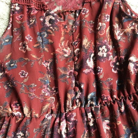 Eyeshadow sleeveless dress with lace Size M - Picture 5 of 14